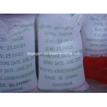99.0% ~ 100.5% Nahco3, bicarbonato de sódio, bicarbonato de sódio, produto comestível, Feed Grade, usado na indústria de panificação